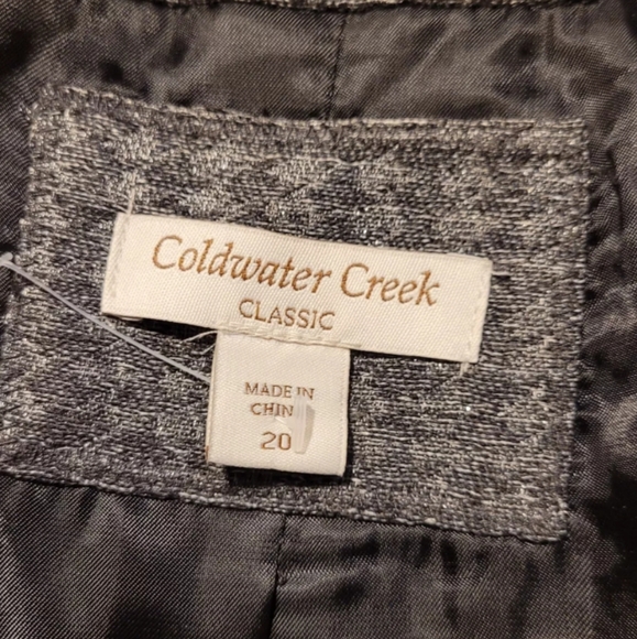 Coldwater Creek Women's Blazer Jacket Size: 20 109.95 Hounds Tooth - Picture 4 of 12